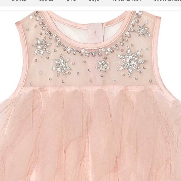 Tutu Du Monde Pink Tulle Dress Silver Sequins Beads Party Portrait 12-18 Months - Picture 6 of 8